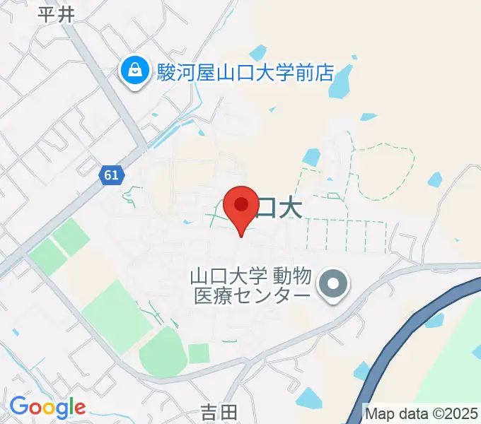 山口大学埋蔵文化財資料館の地図