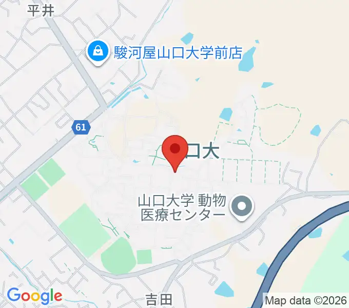 山口大学埋蔵文化財資料館の地図