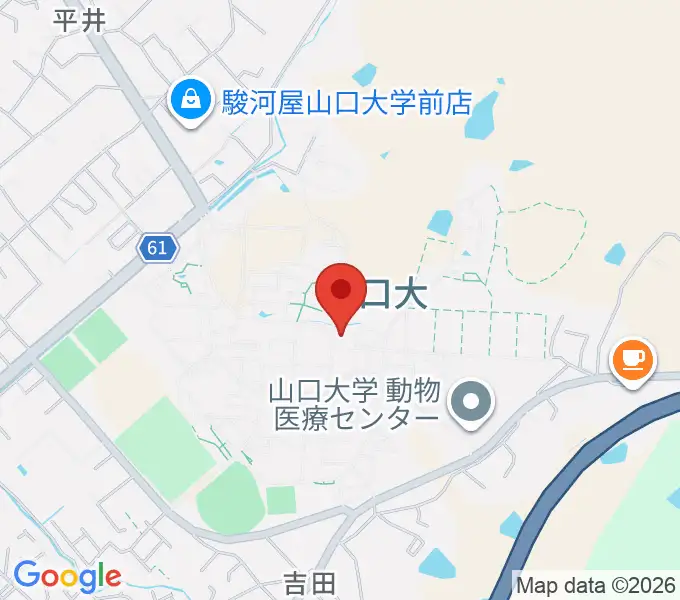 山口大学埋蔵文化財資料館の地図