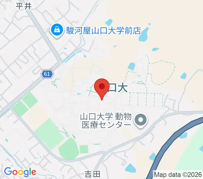 山口大学埋蔵文化財資料館の地図