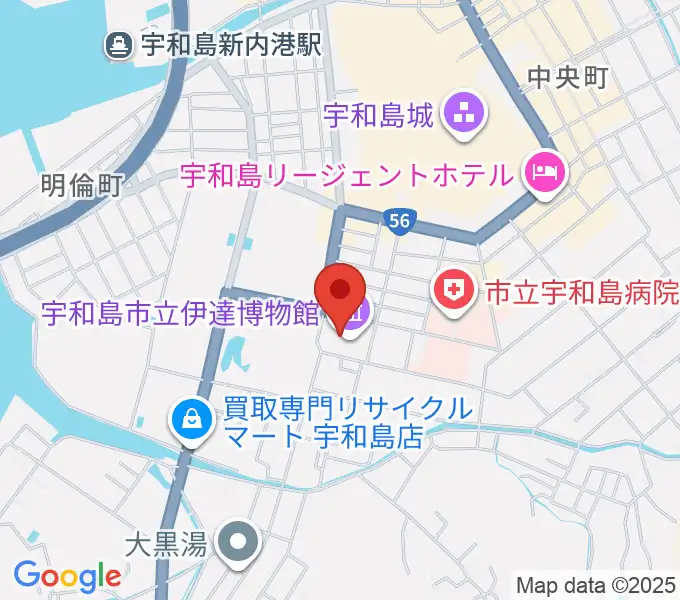 宇和島市立伊達博物館の地図