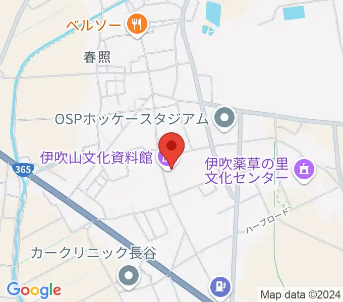 米原市伊吹山文化資料館の地図