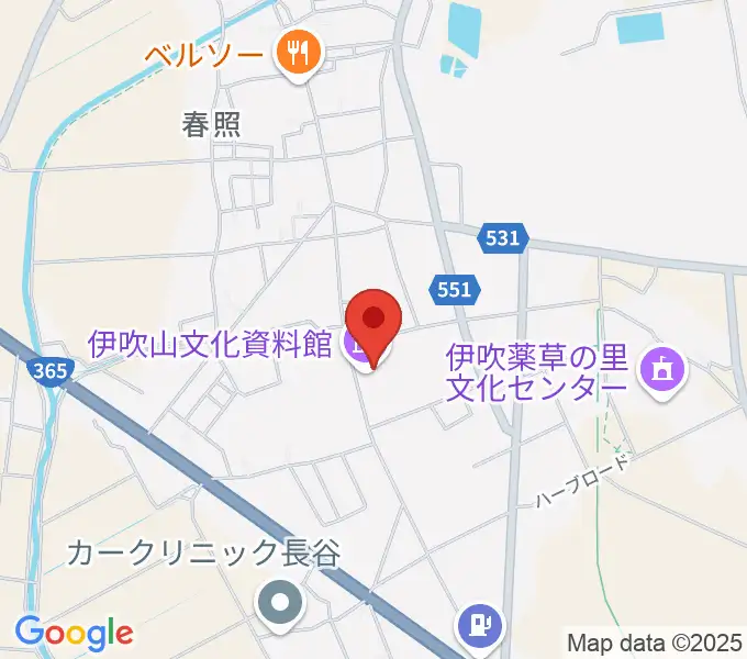 米原市伊吹山文化資料館の地図