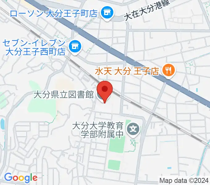 大分県立先哲史料館の地図