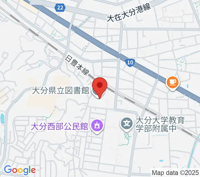大分県立先哲史料館の地図