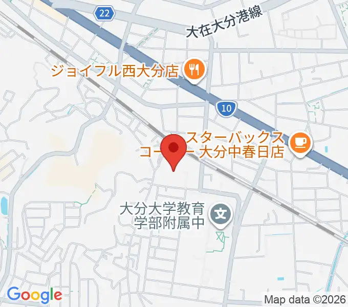 大分県立先哲史料館の地図
