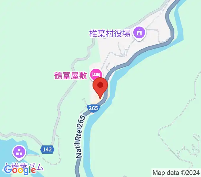 椎葉民俗芸能博物館の地図