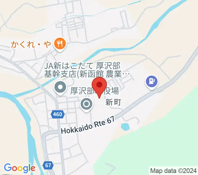 厚沢部町郷土資料館の地図