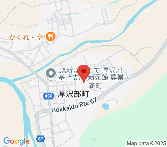 厚沢部町郷土資料館の地図