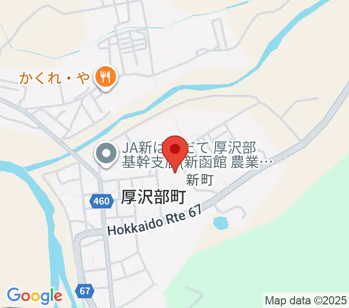 厚沢部町郷土資料館の地図