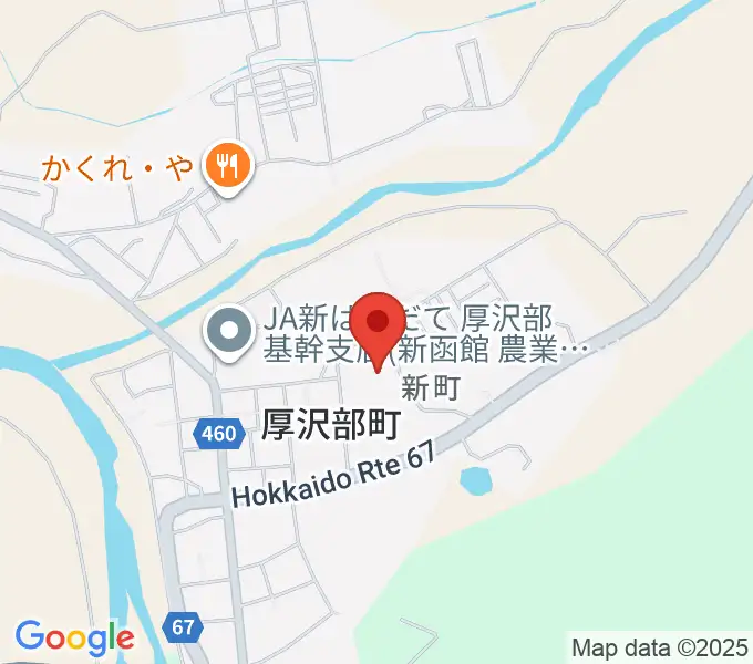 厚沢部町郷土資料館の地図