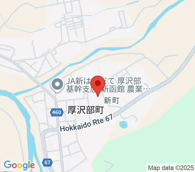 厚沢部町郷土資料館の地図