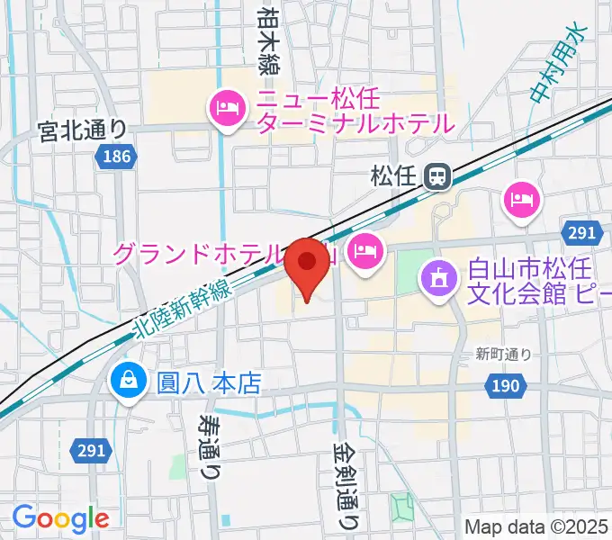 白山市立博物館の地図