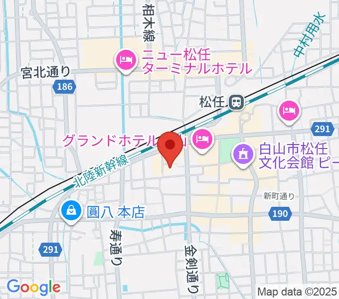 白山市立博物館の地図