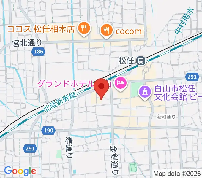 白山市立博物館の地図