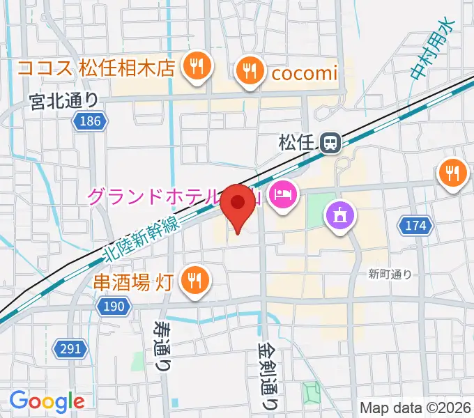 白山市立博物館の地図