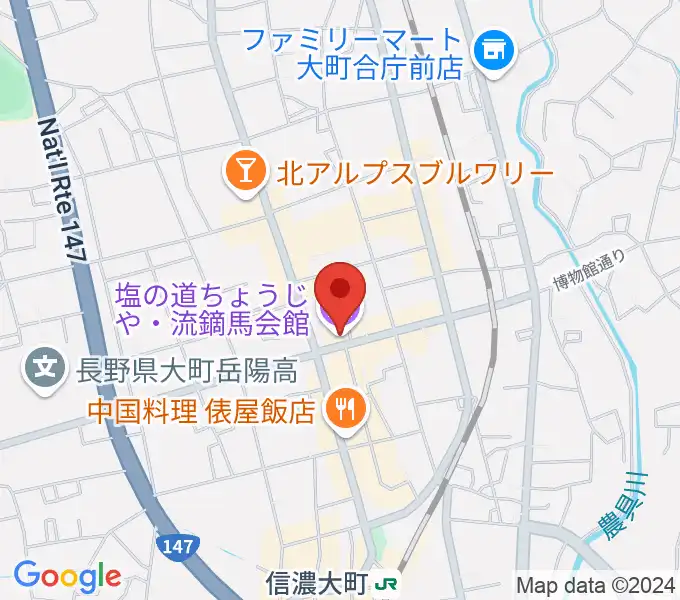 塩の道ちょうじやの地図