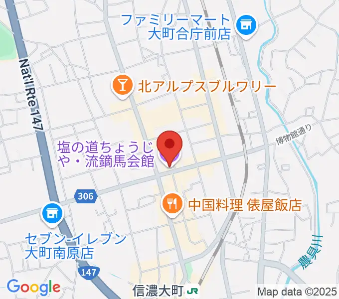 塩の道ちょうじやの地図