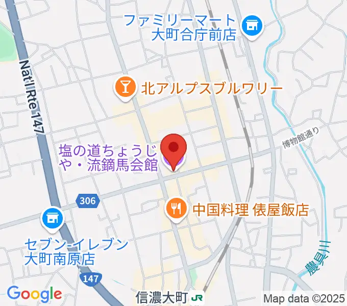 塩の道ちょうじやの地図