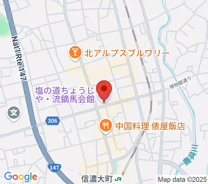塩の道ちょうじやの地図