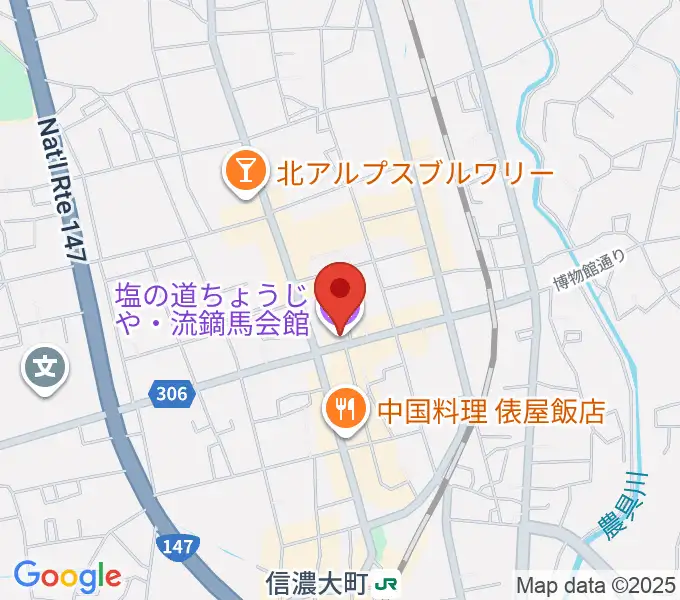 塩の道ちょうじやの地図