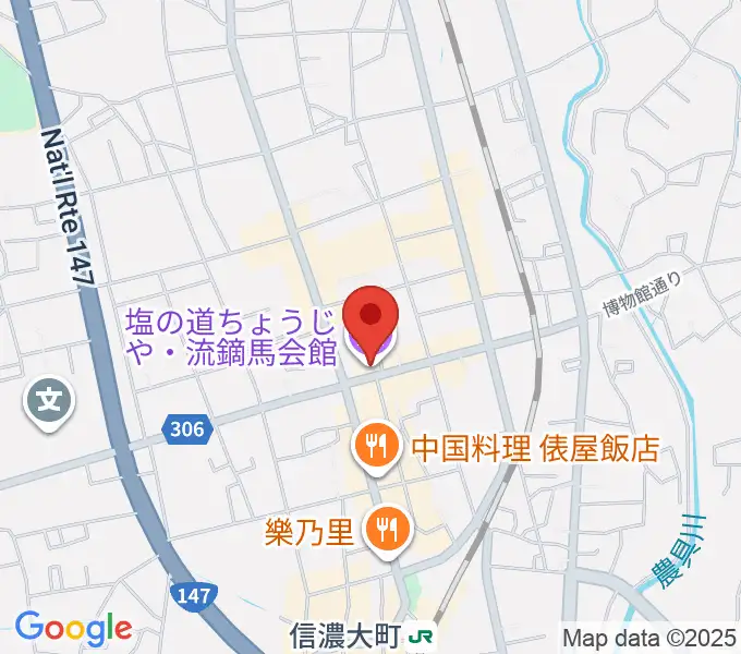 塩の道ちょうじやの地図