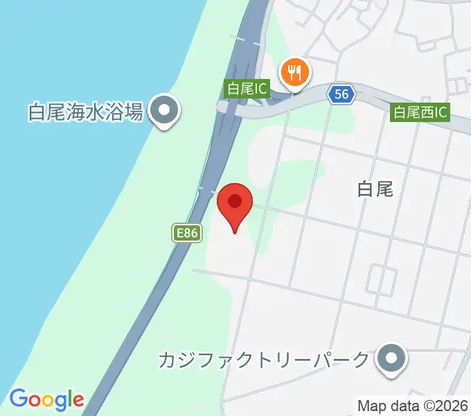 海と渚の博物館の地図