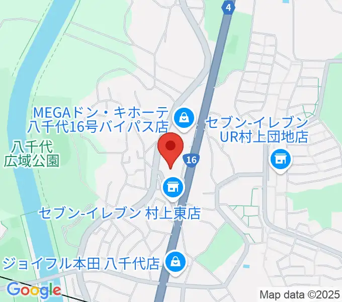 八千代市立郷土博物館の地図