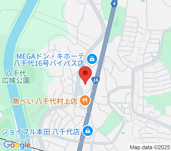 八千代市立郷土博物館の地図