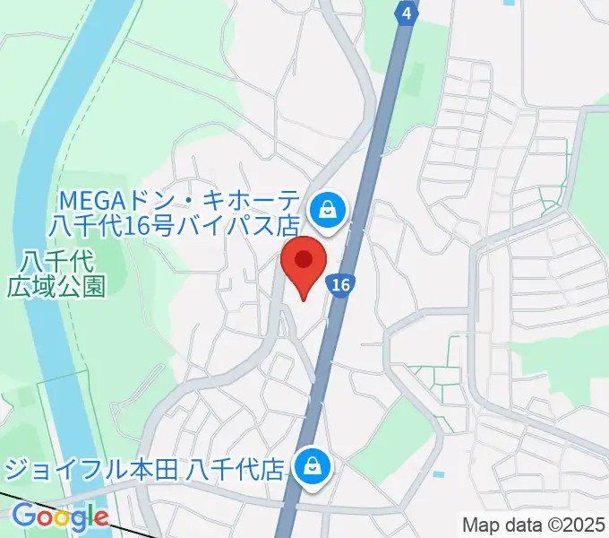 八千代市立郷土博物館の地図