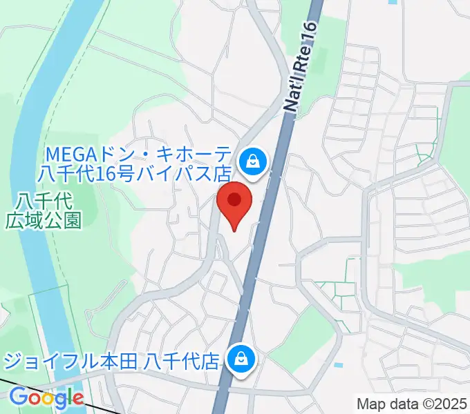 八千代市立郷土博物館の地図