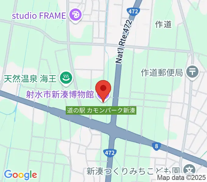 射水市新湊博物館の地図
