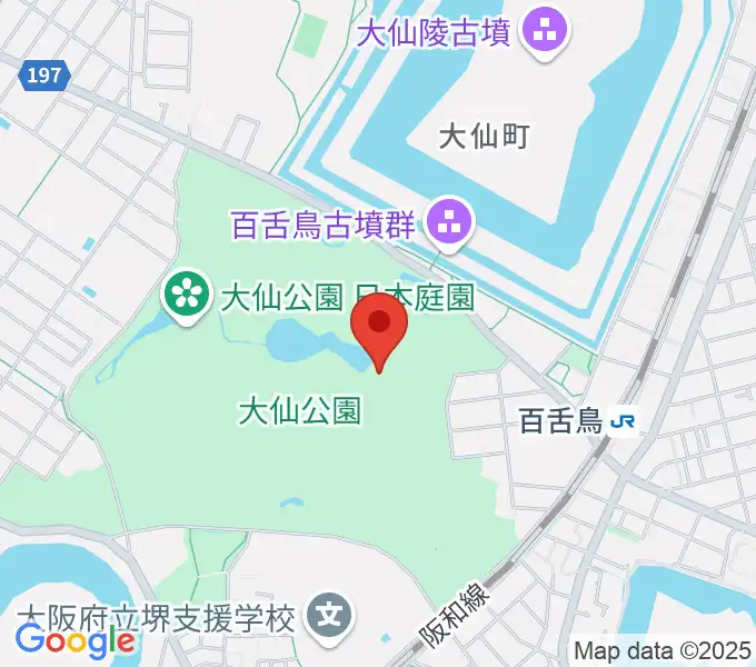 堺市博物館の地図