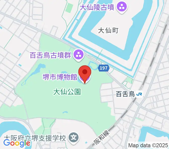 堺市博物館の地図