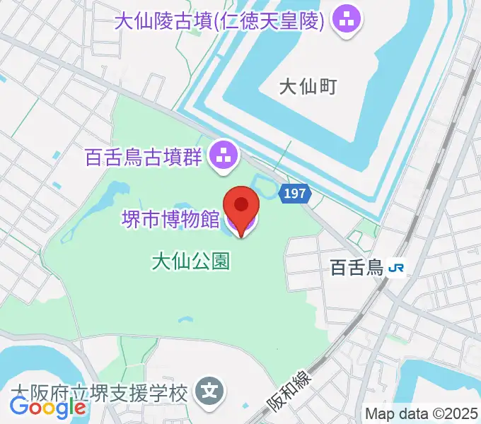 堺市博物館の地図
