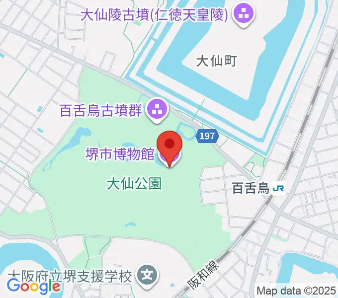 堺市博物館の地図