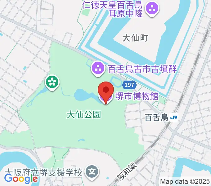 堺市博物館の地図