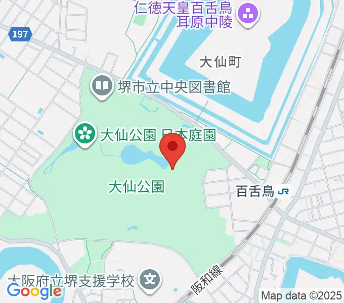 堺市博物館の地図