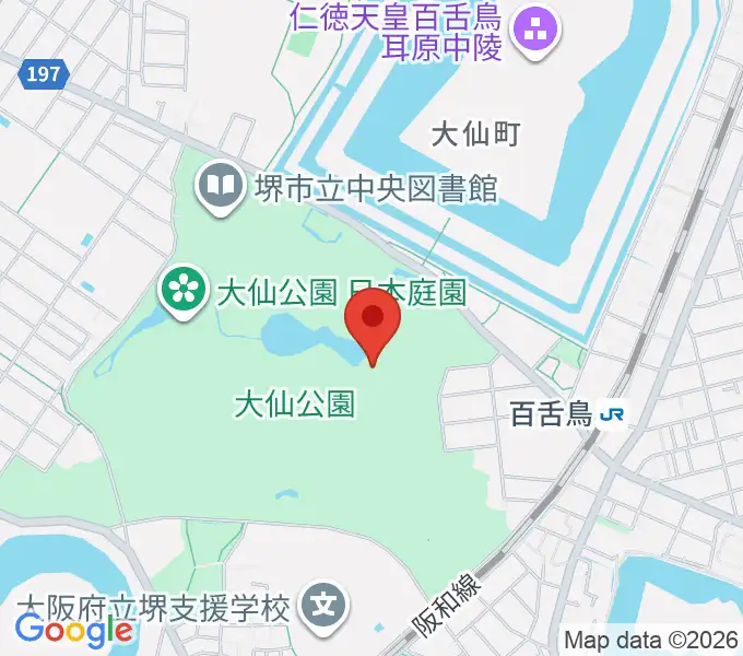 堺市博物館の地図