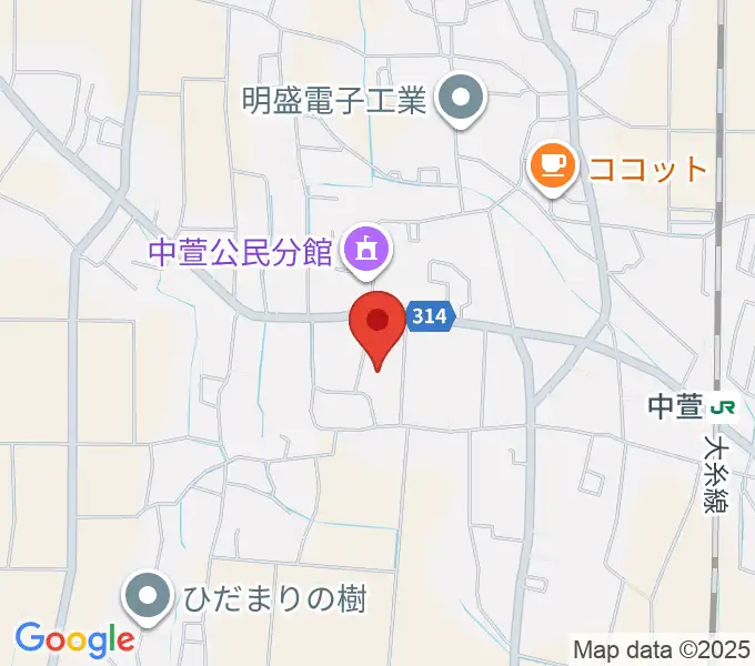 貞享義民記念館の地図