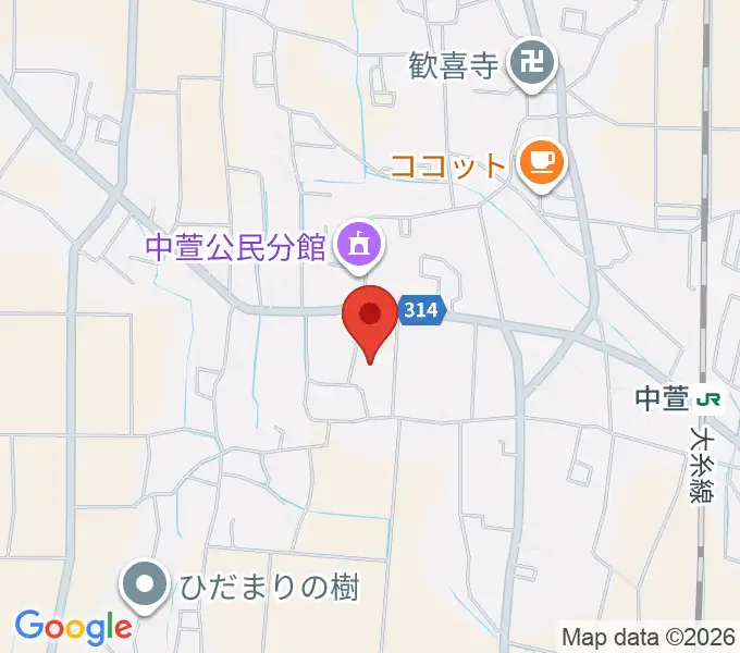 貞享義民記念館の地図