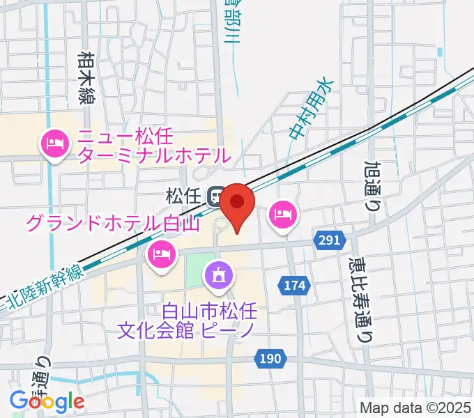 千代女の里俳句館の地図