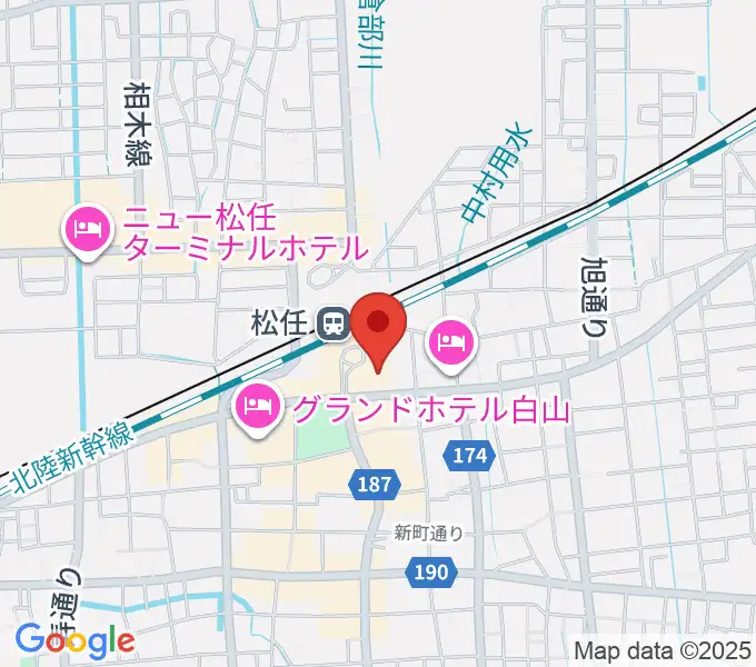千代女の里俳句館の地図