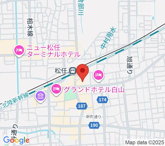 千代女の里俳句館の地図