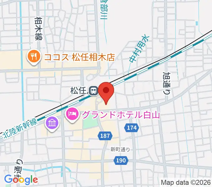 千代女の里俳句館の地図