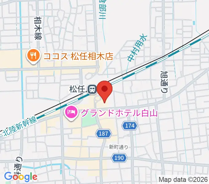 千代女の里俳句館の地図