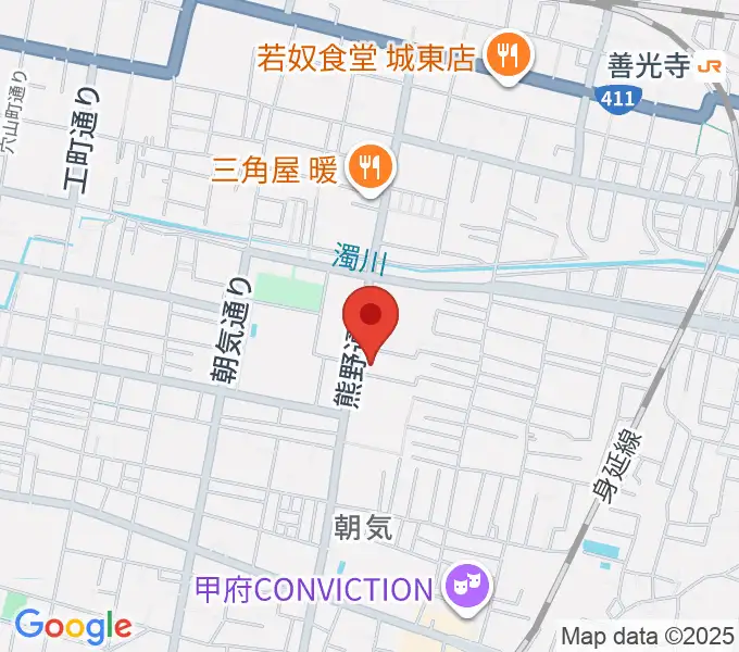 山梨平和ミュージアム 石橋湛山記念館の地図