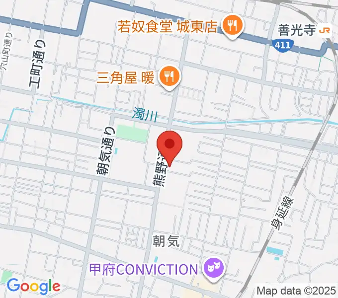 山梨平和ミュージアム 石橋湛山記念館の地図