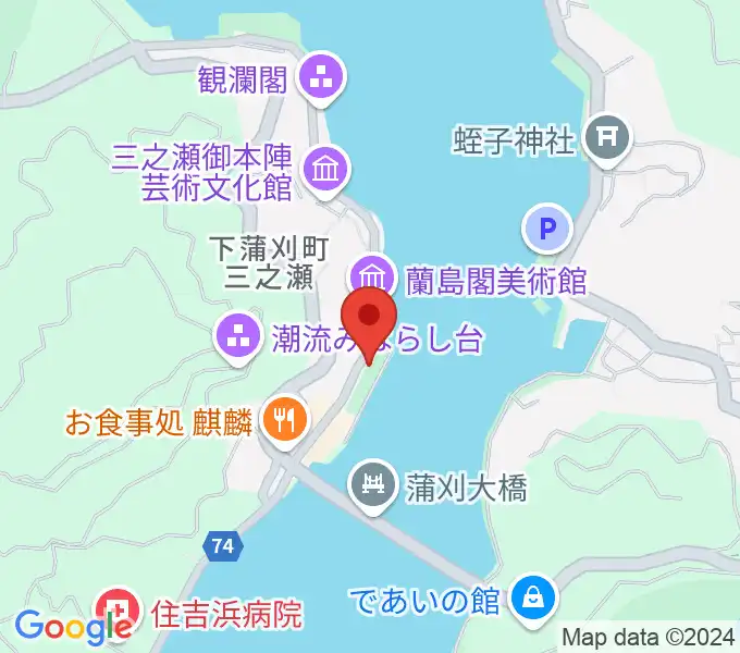 松濤園の地図