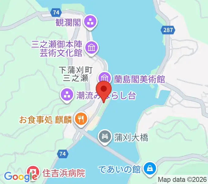 松濤園の地図